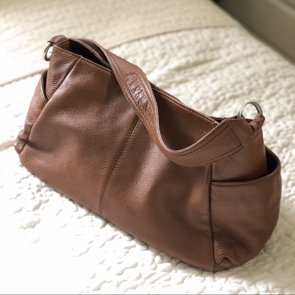 EUC HOBO International Caramel Shoulder Bag